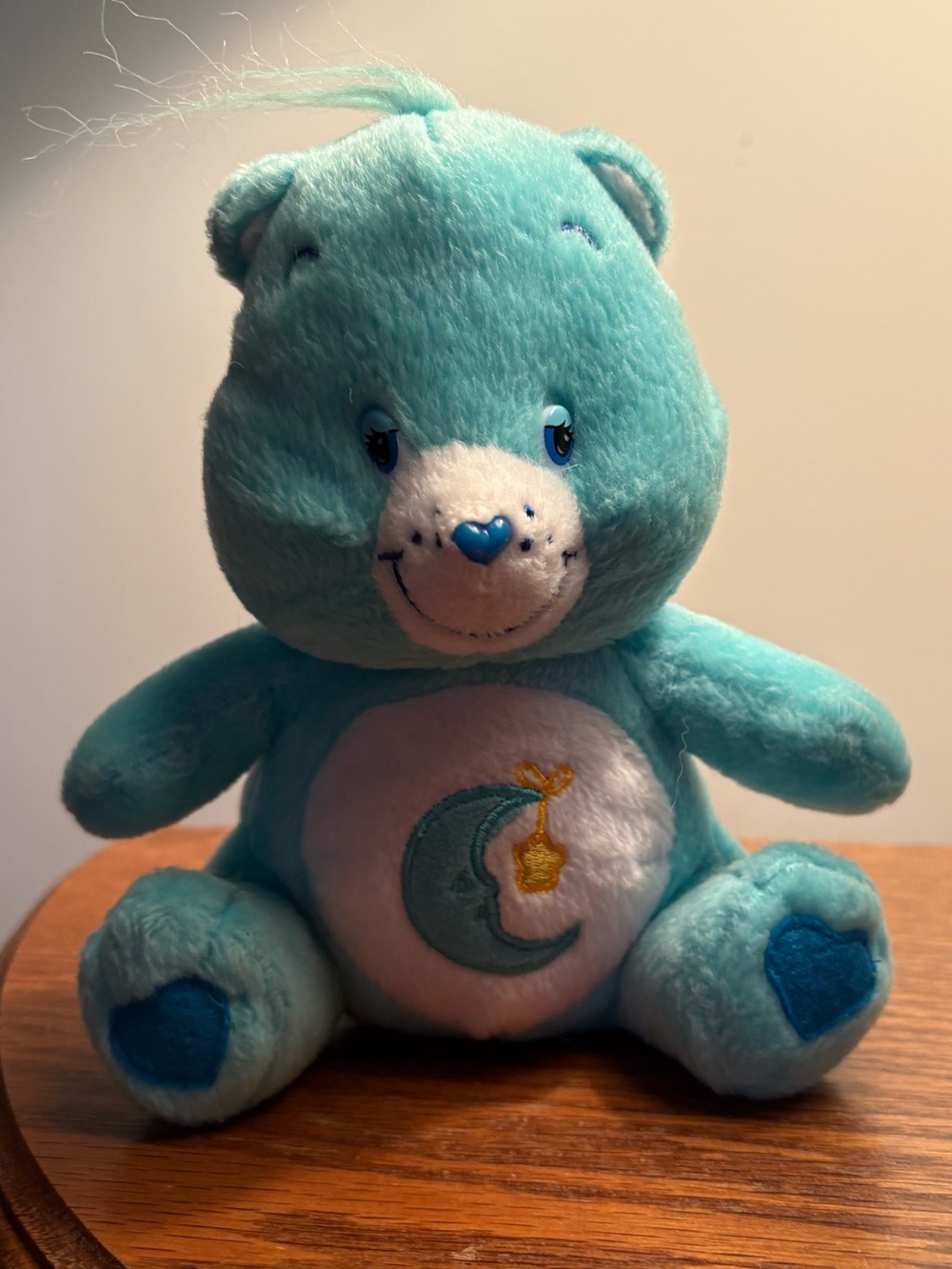 2003 Nanco Care Bear BEDTIME BEAR Teddy Plush Sitting Stuffed Animal Toy 7”